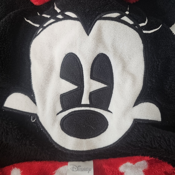 Red Onesie with White Mickey Mouse Pattern - Picture 3 of 4